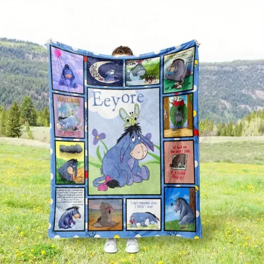 Discover Vintage Eeyore Dokey Picture Collages Winnie The Pooh Quotes Blanket