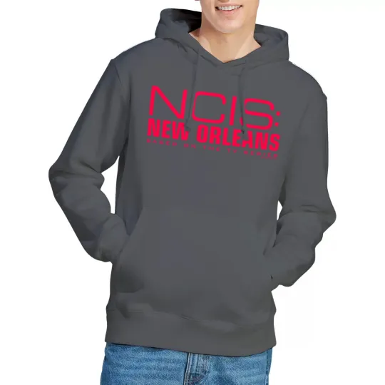 Discover Ncis: New Orleans Logo Hoodie Charcoal