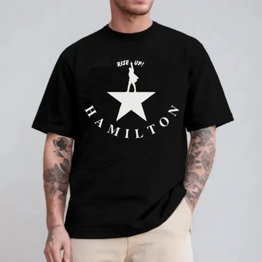 Discover Rise Up Hamilton T-Shirt with Star Design