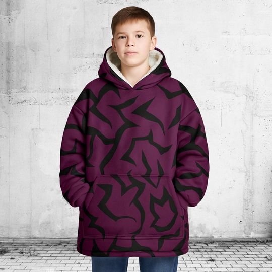 Kpop Demon Hunters Abby Saja Blanket Hoodie, Men Black Shirt, Abby Saja Hoodie With Pocket, Huntrix Cosplay Costume, Halloween Gift