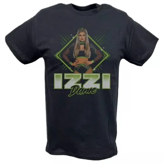 Discover Wrestling Entertainment Izzi Dame Neon Black T-shirt