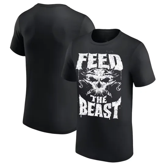 Wrestling Entertainment BROCK LESNAR “FEED THE BEAST” BLACK T-SHIRT