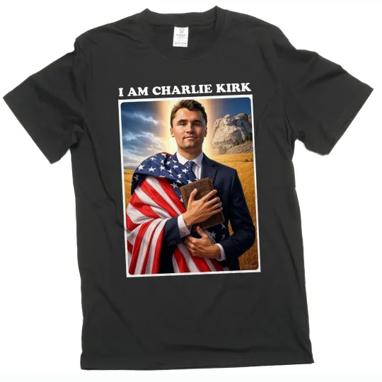 Charlie Kirk Patriotic USA Christian T-Shirt
