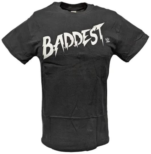 Discover Wrestling Entertainment Ronda Rousey Baddest White Print Black T-shirt