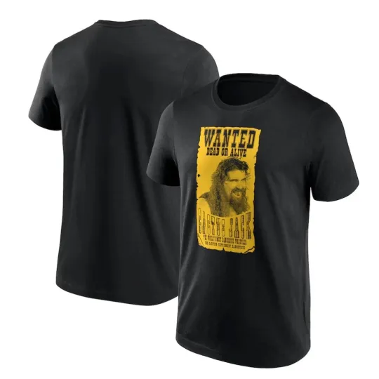 Wrestling Entertainment Cactus Jack Wanted Black T-Shirt S-5XL