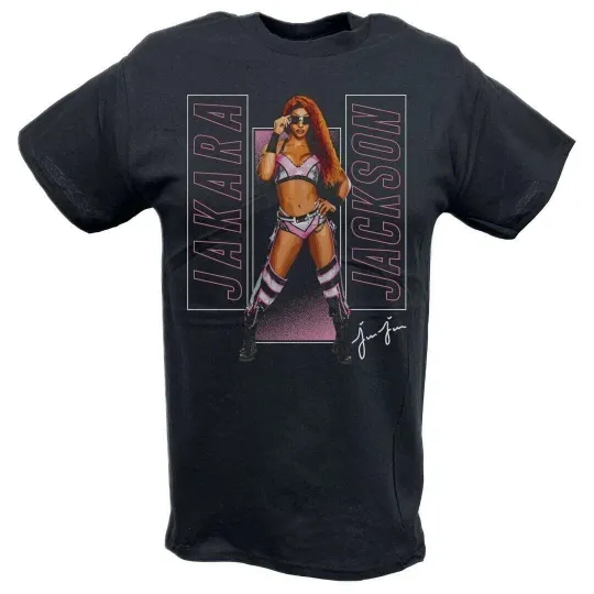 Discover Wrestling Entertainment Jakara Jackson Pose Black T-shirt
