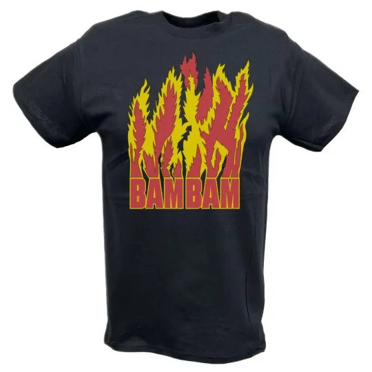 Discover Bam Bam Bigelow Flames Wrestling Entertainment Mens Legends T-shirt