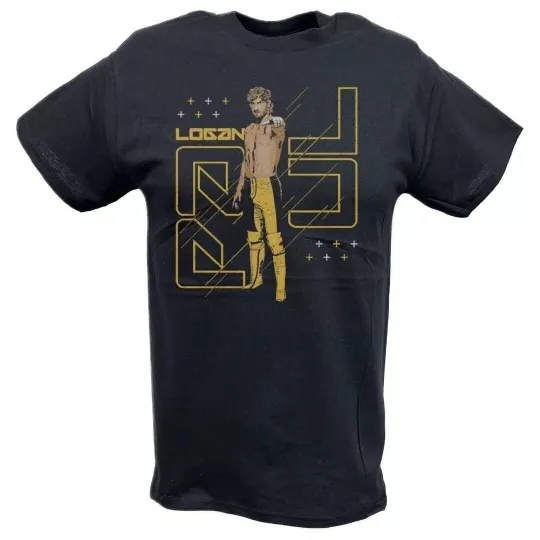 Discover Wrestling Entertainment Logan Paul Standing Strong Yellow Black T-shirt