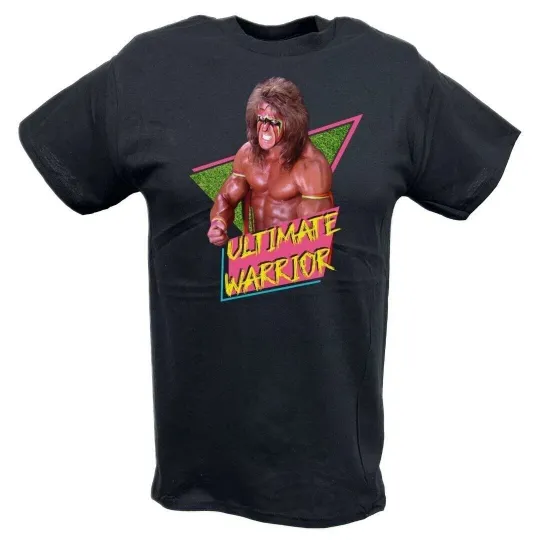 Discover Ultimate Warrior Flex Pose Wrestling Entertainment Mens Black T-shirt
