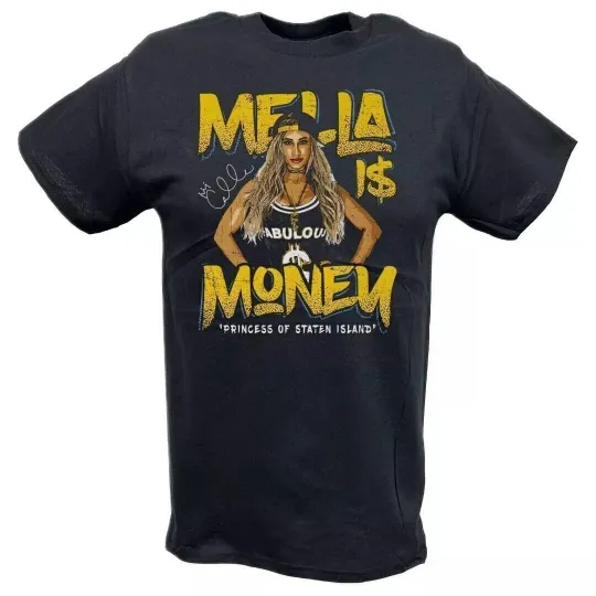 Discover Wrestling Entertainment Carmella Mella Is Money Black T-shirt
