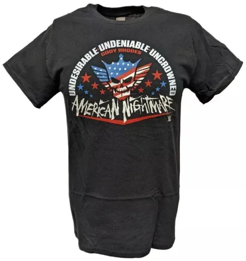 Wrestling Entertainment Cody Rhodes American Nightmare Black T-shirt