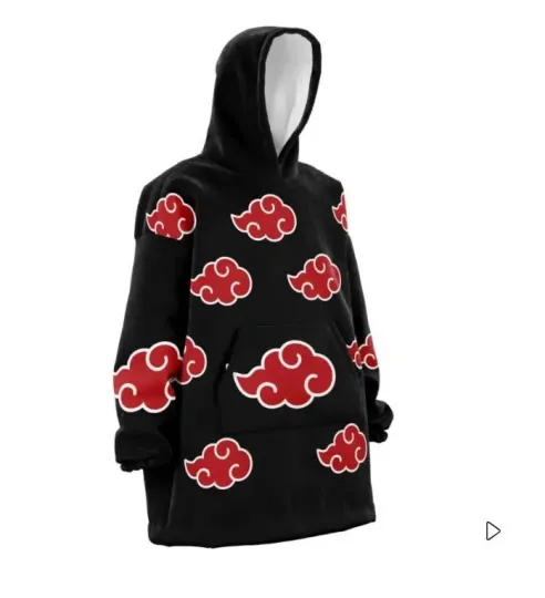 Discover Personalized Akatsuki Cute Movie Oversized Blanket Hoodie Sherpa Fleece One Size