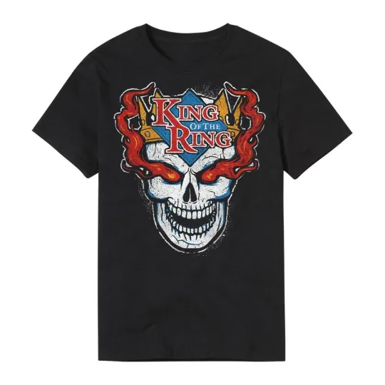 Discover Wrestling Entertainment STONE COLD STEVE AUSTIN “KOTR 1996 SKULL” BLACK T-SHIRT