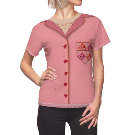 Discover Princess Bridget Pink Pajamas Women's Shirt, Descendants 4 Costume, Rise of Red Cosplay, Musical Fantasy Movie Outfit, Queen of Hearts Tee