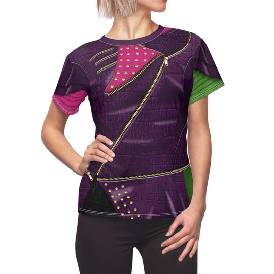 Discover Mal Purple Women's Shirt, Descendants Costume, Auradon Prep Cosplay, Student at Dragon Hall Outfits, Disney World Trip Apparel, runDisney