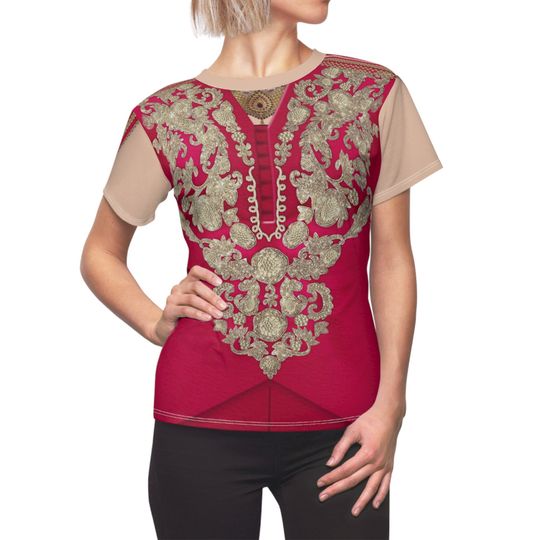 Discover Adult Jasmine Women's Shirt, Descendants 4 Costume, The Rise of Red Cosplay, Musical Fantasy Movie Outfit, Sultana of Agrabah, runDisney