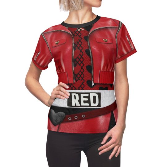 Red of Hearts Jacket Women's Shirt, Descendants4 Costume, Rise of Red Cosplay, Musical Fantasy Outfit, Off with His Head, Princess runDisney