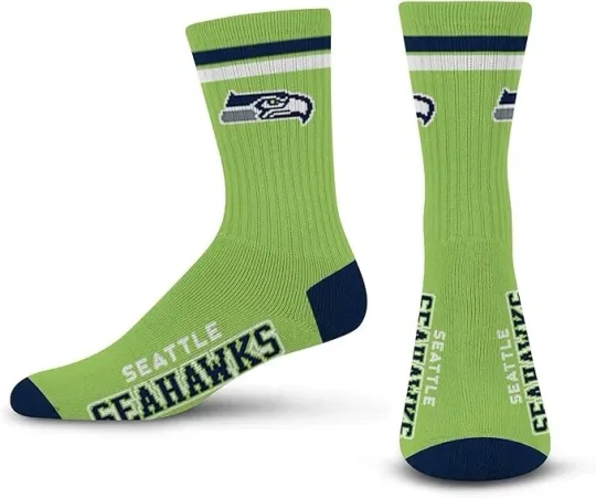 Seattle Football Team Socks, Sport Socks