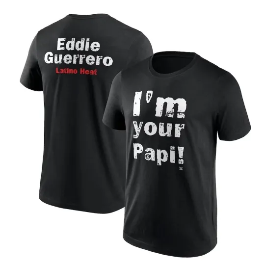 Wrestling Entertainment EDDIE GUERRERO I’M YOUR PAPI! RETRO T-SHIRT BLACK