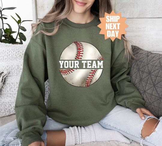 Discover Custom Baseball Hoodie, Personalized Baseball Sweatshirt