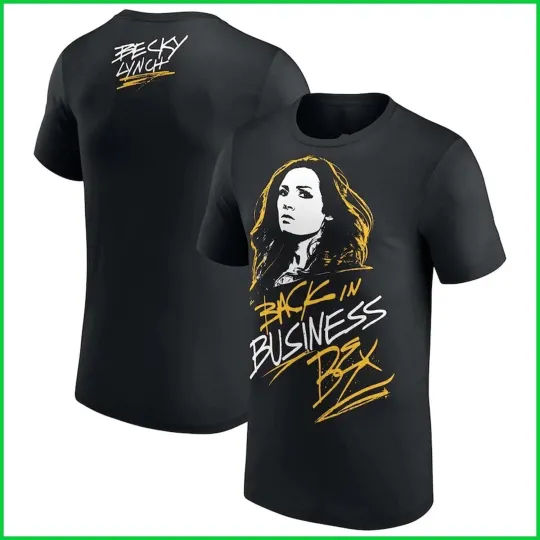 Discover Wrestling Entertainment Becky Lynch Black T-Shirt , Back In Business Bex