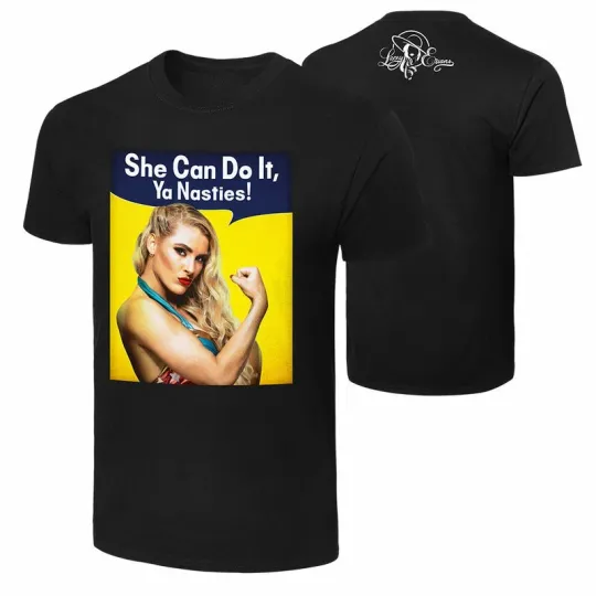 Discover Wrestling Entertainment LACEY EVANS “SHE CAN DO IT” BLACK T-SHIRT