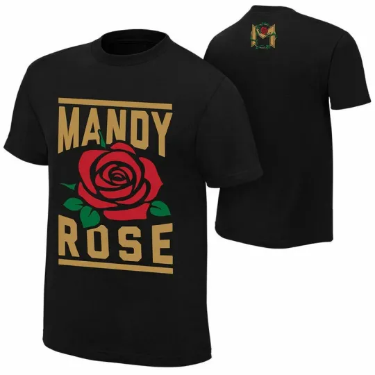 Discover Wrestling Entertainment MANDY ROSE BLACK T-SHIRT ALL SIZES