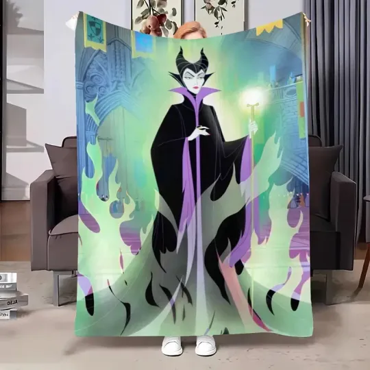 Maleficent Being Good Is Overrated Sleeping Beauty Birthday Christmas Blanket