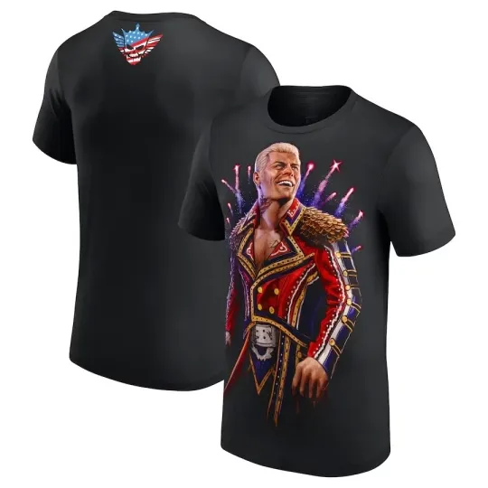 Wrestling Entertainment CODY RHODES PORTRAIT T-SHIRT ALL SIZES BLACK