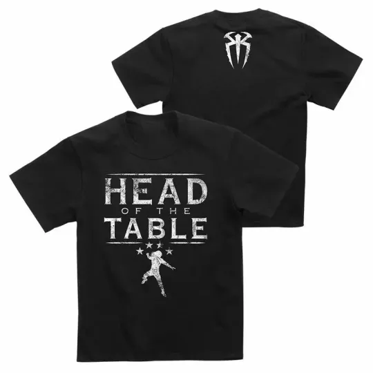 Wrestling Entertainment ROMAN REIGNS “HEAD OF THE TABLE” BLACK T-SHIRT