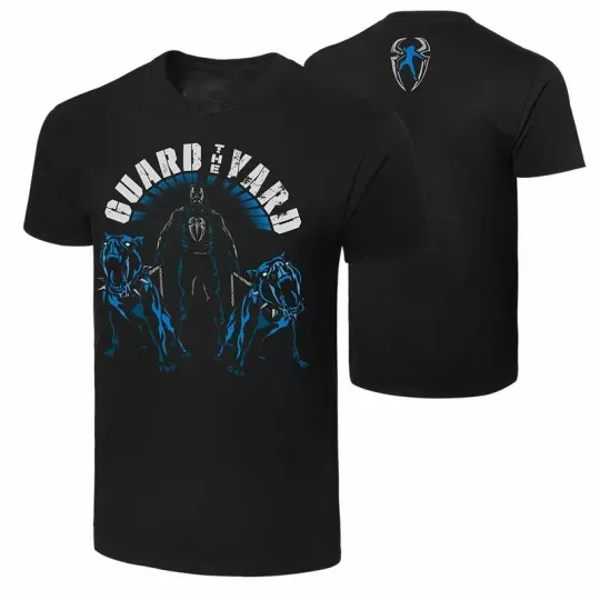 Wrestling Entertainment ROMAN REIGNS “GUARD THE YARD” BLACK T-SHIRT ALL SIZES NEW