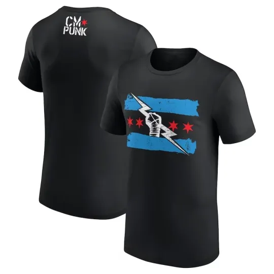 Wrestling Entertainment RETURN OF CM PUNK BLACK T-SHIRT ALL SIZES