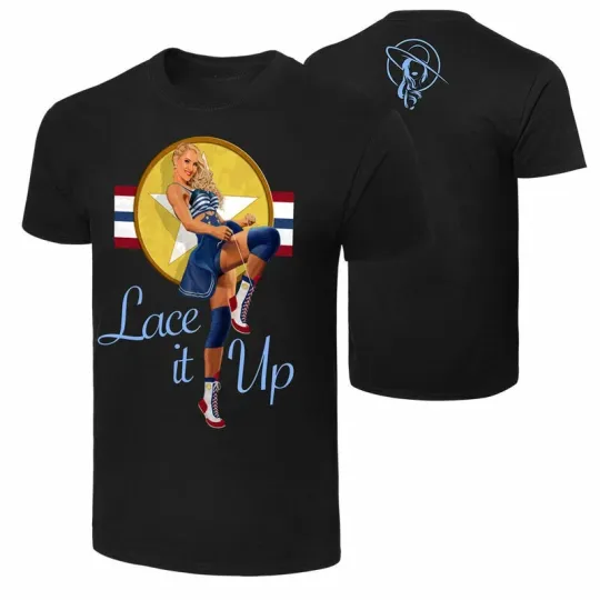 Discover Wrestling Entertainment LACEY EVANS “LACE IT UP” BLACK T-SHIRT ALL SIZES