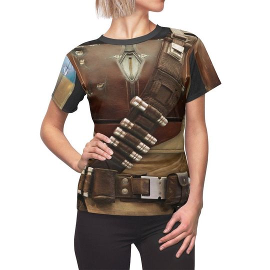 Star Wars Costume, Mandalorian Armor Women's Shirt, Mandalorian Costume, Star Wars Birthday, Shirt, Bounty Hunter, Din Djarin, Durasteel