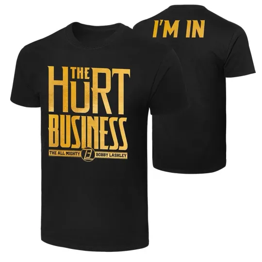 Discover Wrestling Entertainment Bobby Lashley Black T-Shirt , The Hurt Business