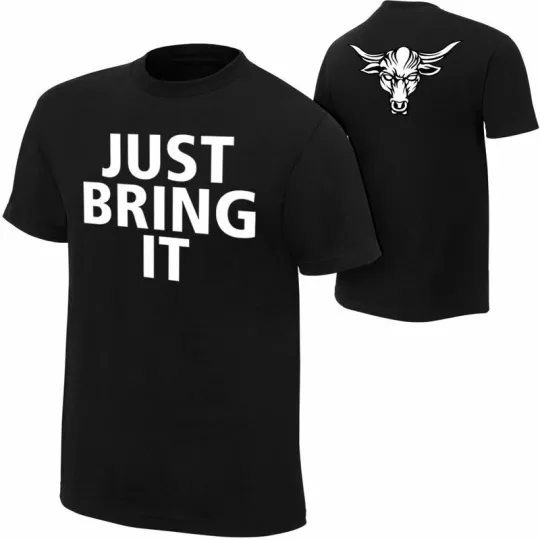 Discover Wrestling Entertainment THE ROCK “BRAHMA BULL” BLACK T-SHIRT ALL SIZES