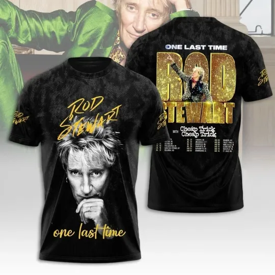 Rod Stewart In Concert Tour 2025 3D All Over Printed T-Shirt