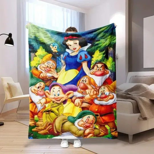 Snow White Princess And Seven Dwarfs The Fairest Of Them All Blanket