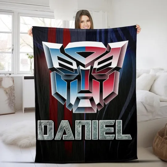 Personalized Never Too Old For Transformer Autobots Transformer Love Blanket