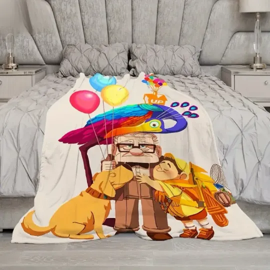 Discover Retro Pixar Up Carl Russel And Dug Adventure Is Our There Blanket