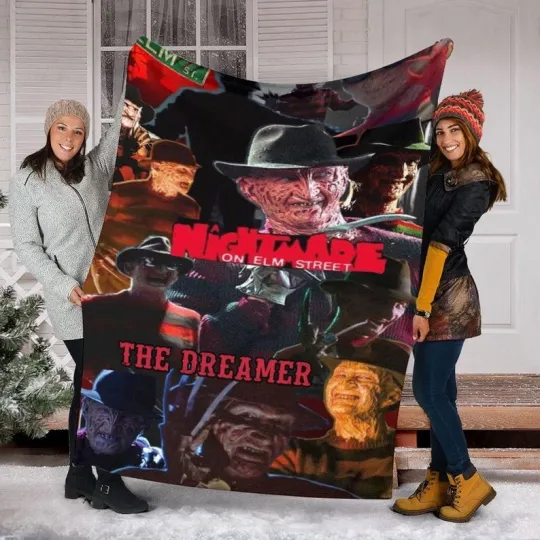 Freddy Krueger Nightmare On Elm Street The Dreamer Scary Halloween Blanket