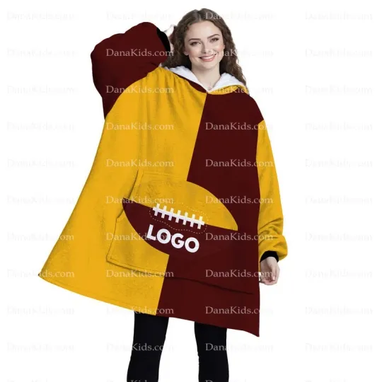 Discover Custom Washington Football Team Blanket Hoodie Personalized Name Number Oversize