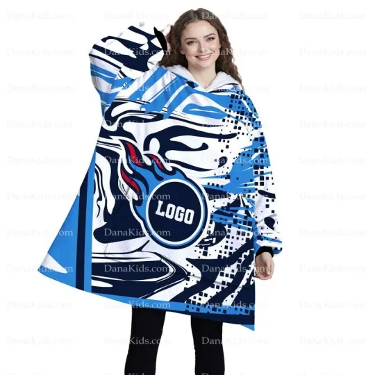 Discover Custom Tennessee Football Team Blanket Hoodie Personalized Name Number Oversized