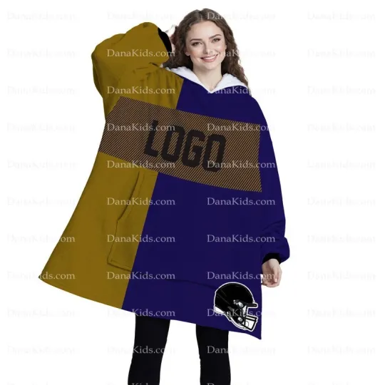 Discover Custom Baltimore Football Team Blanket Hoodies Personalized Name Number Oversize