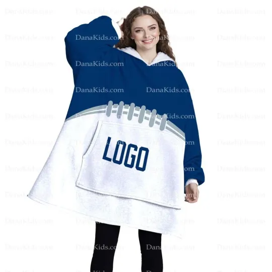 Discover Custom Indianapolis Football Team Blanket Hoodies, Personalized Name Number