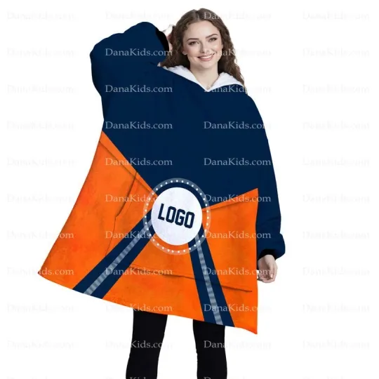 Custom Denver Football Team Blanket Hoodies, Personalized Name Number Oversized
