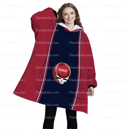 Custom Houston Football Team Blanket Hoodies, Personalized Name Number Oversized