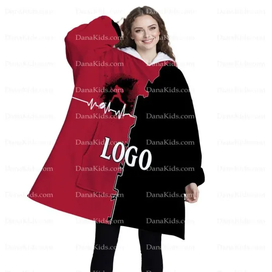 Discover Custom Detroit Football Team Blanket Hoodies, Personalized Name Number Oversized