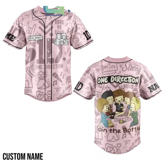 One Direction Spin The Bottle Personalized Baseball Jersey