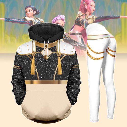 Zoey Kpop Demon Hunters Cosplay Costume, Golden Zoey Women Leggings, Kpop Huntrix Cosplay Hoodie, Huntrix Kpop Outfit, Halloween Gifts